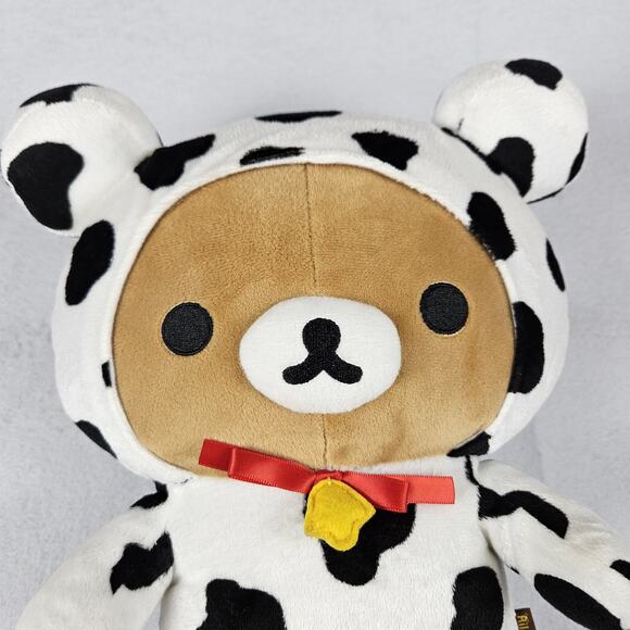 Rilakkuma San-X Bear Cow Costume Plush Kawaii Sanrio 14" Stuffed Animal Cosplay - Picture 2 of 16